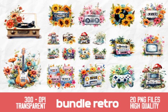 Download Old School Retro Bundle Design - Premium Resources